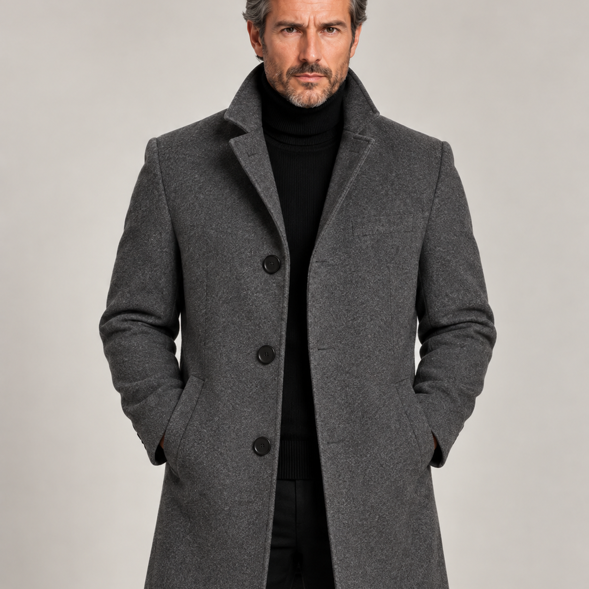 Men's Stand Collar Coat