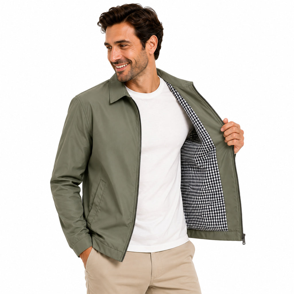 Men’s Harrington Jacket with Collar