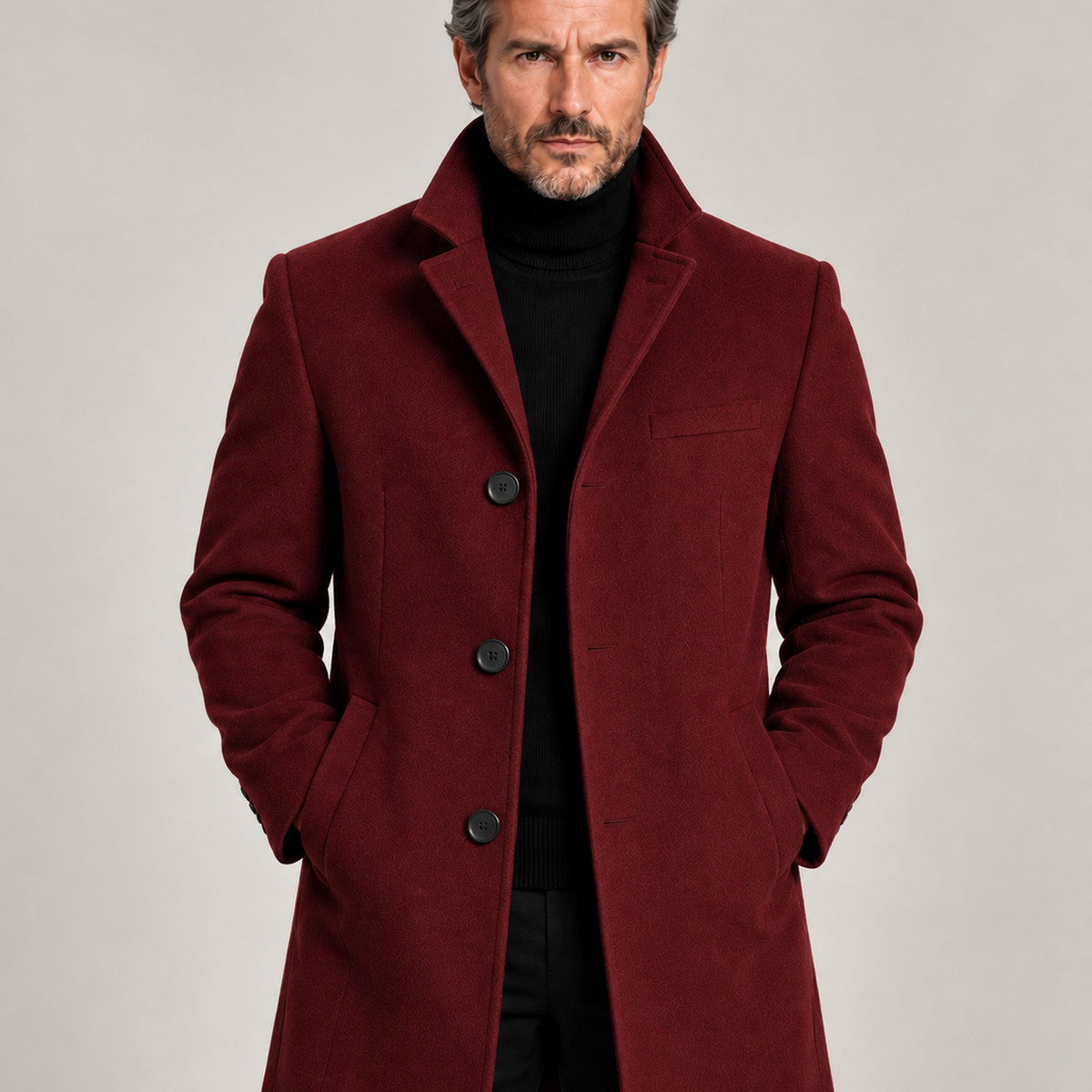 Men's Stand Collar Coat