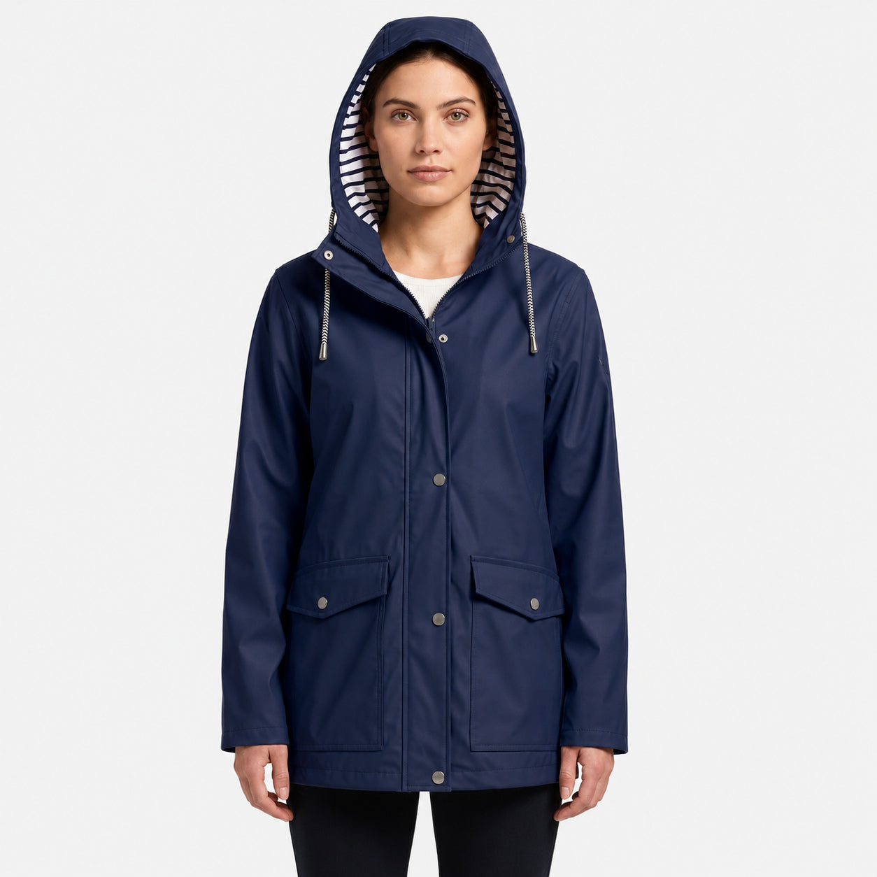 Women’s Water-resistant and Wind-resistant Hooded Jacket