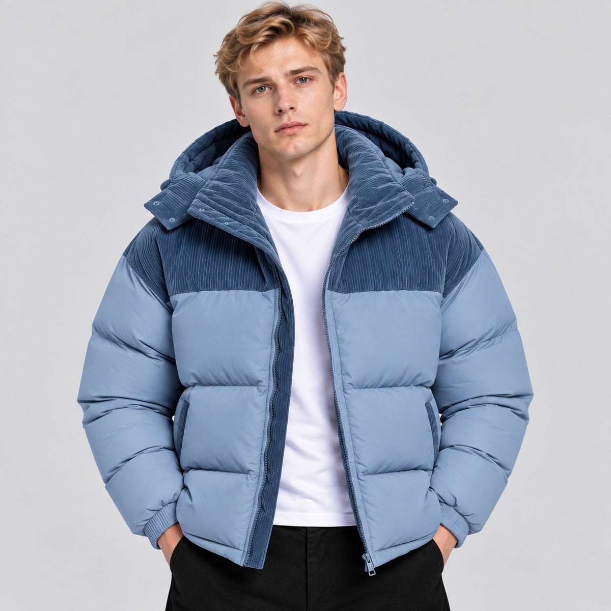 Men's Oversized Hooded Puffer Jacket