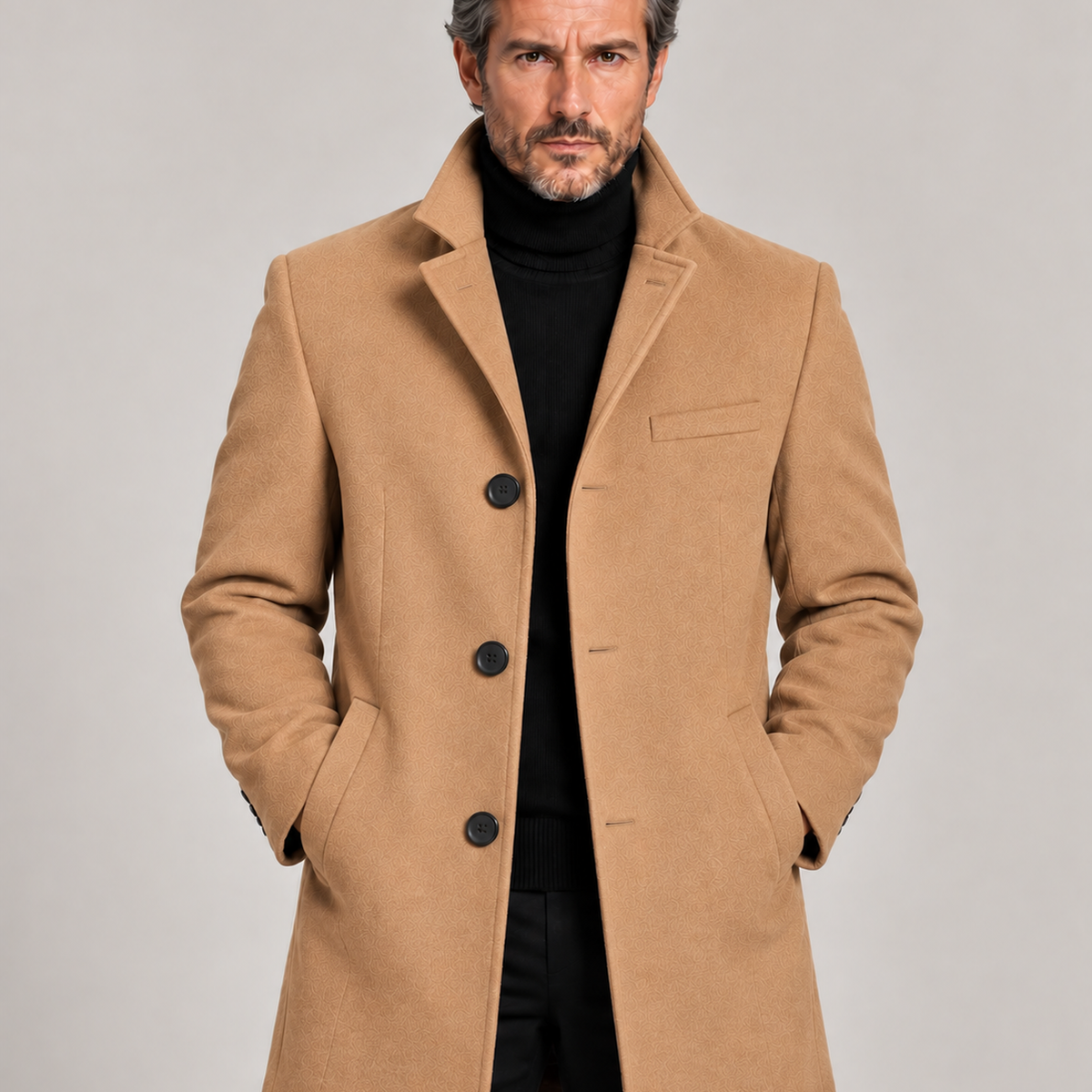 Men's Stand Collar Coat