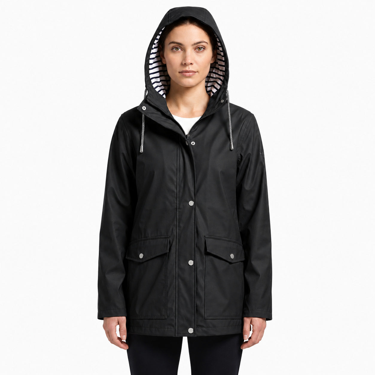 Women’s Water-resistant and Wind-resistant Hooded Jacket