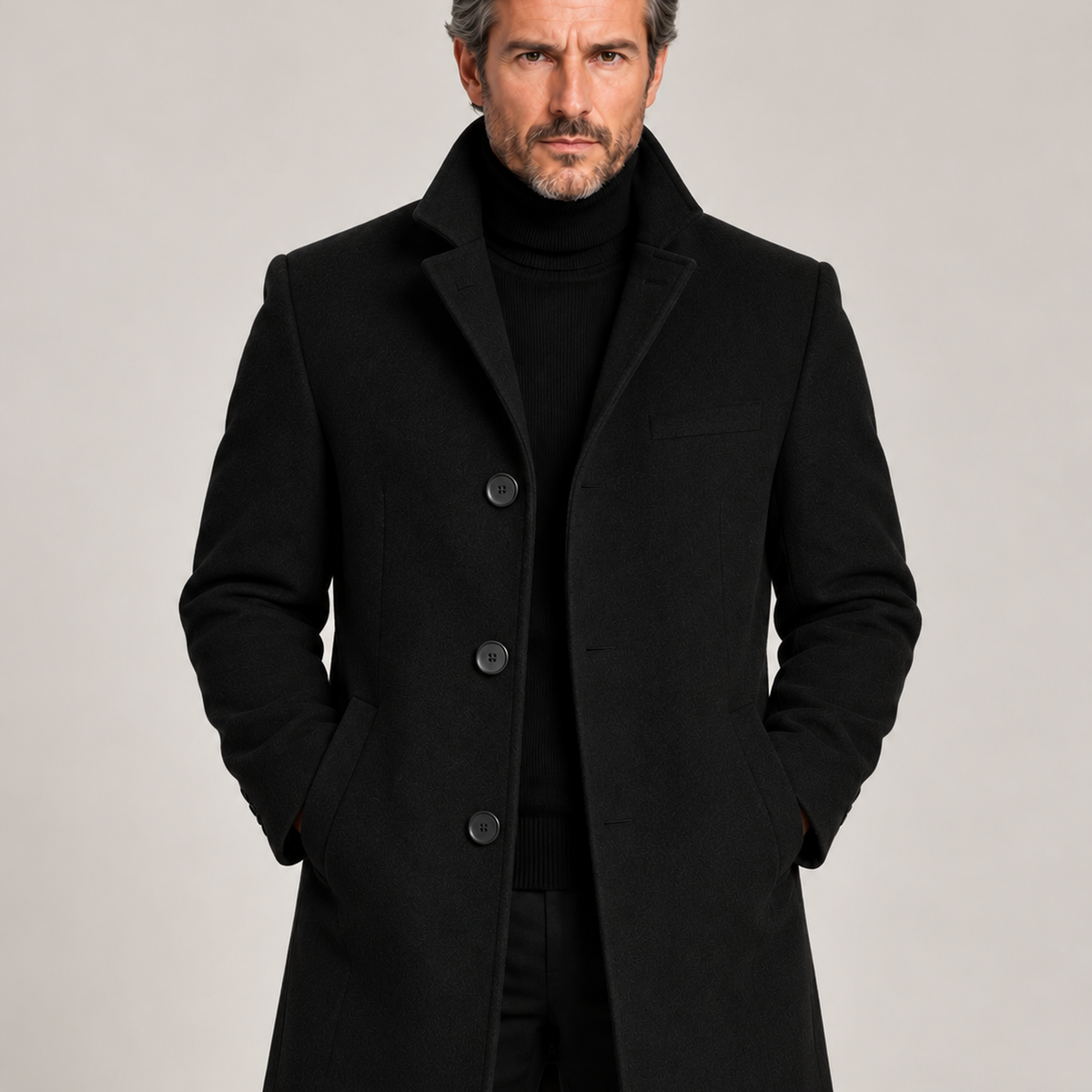 Men's Stand Collar Coat