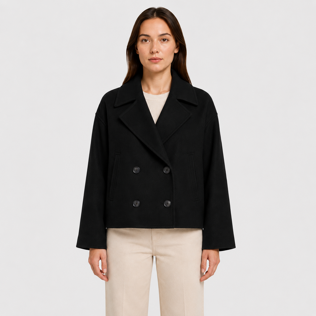 Women's Double Breasted Cropped Jacket