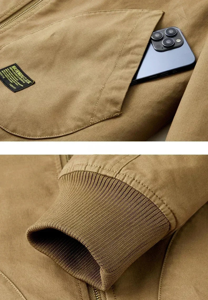 Men's Sherpa-Lined Aviator Jacket