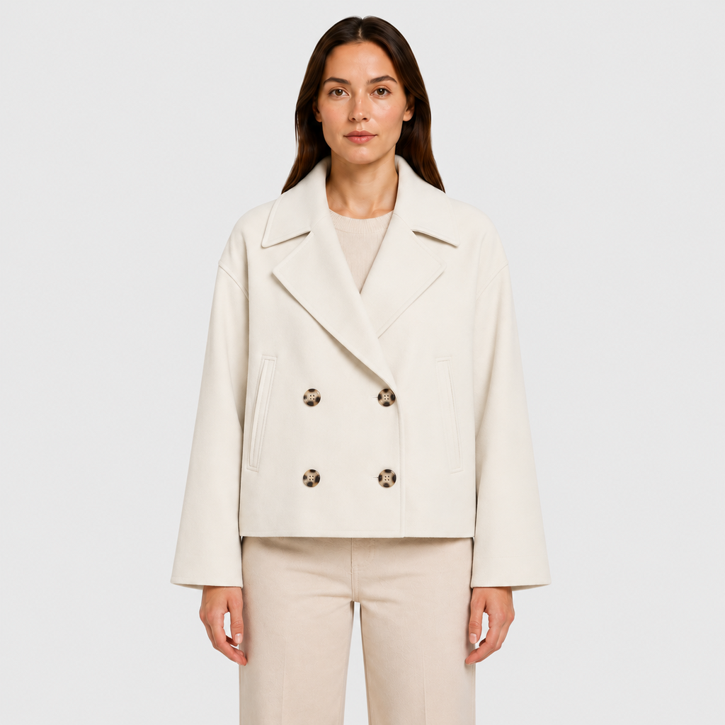 Women's Double Breasted Cropped Jacket