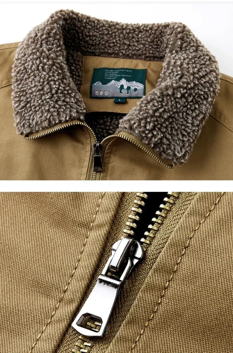 Men's Sherpa-Lined Aviator Jacket