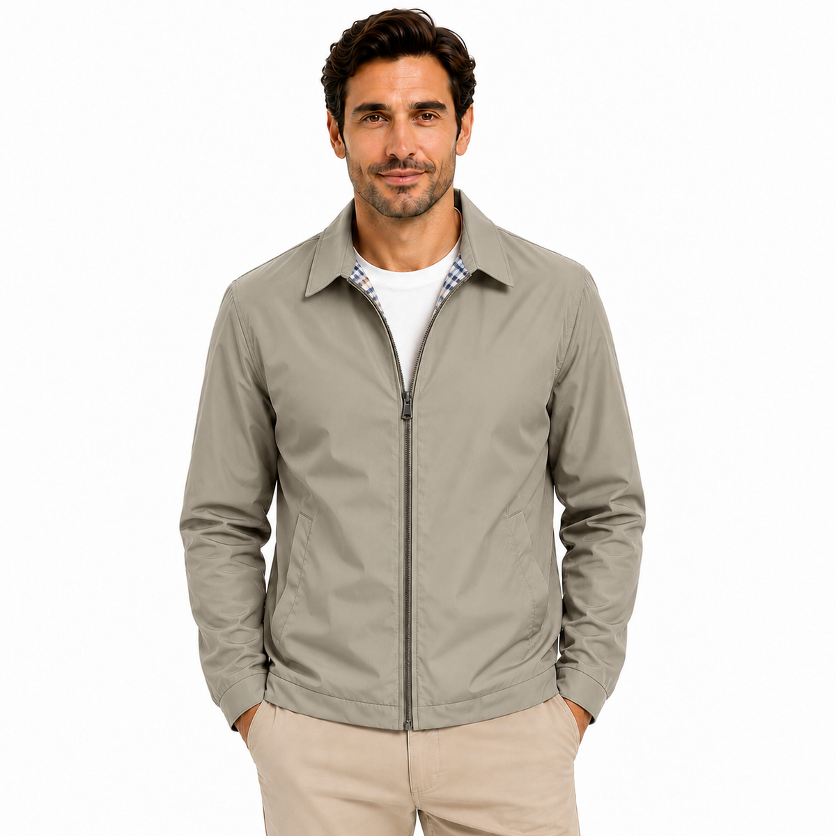 Men’s Harrington Jacket with Collar