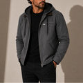 Men's Fleece-Lined Hooded Zip-Up Jacket