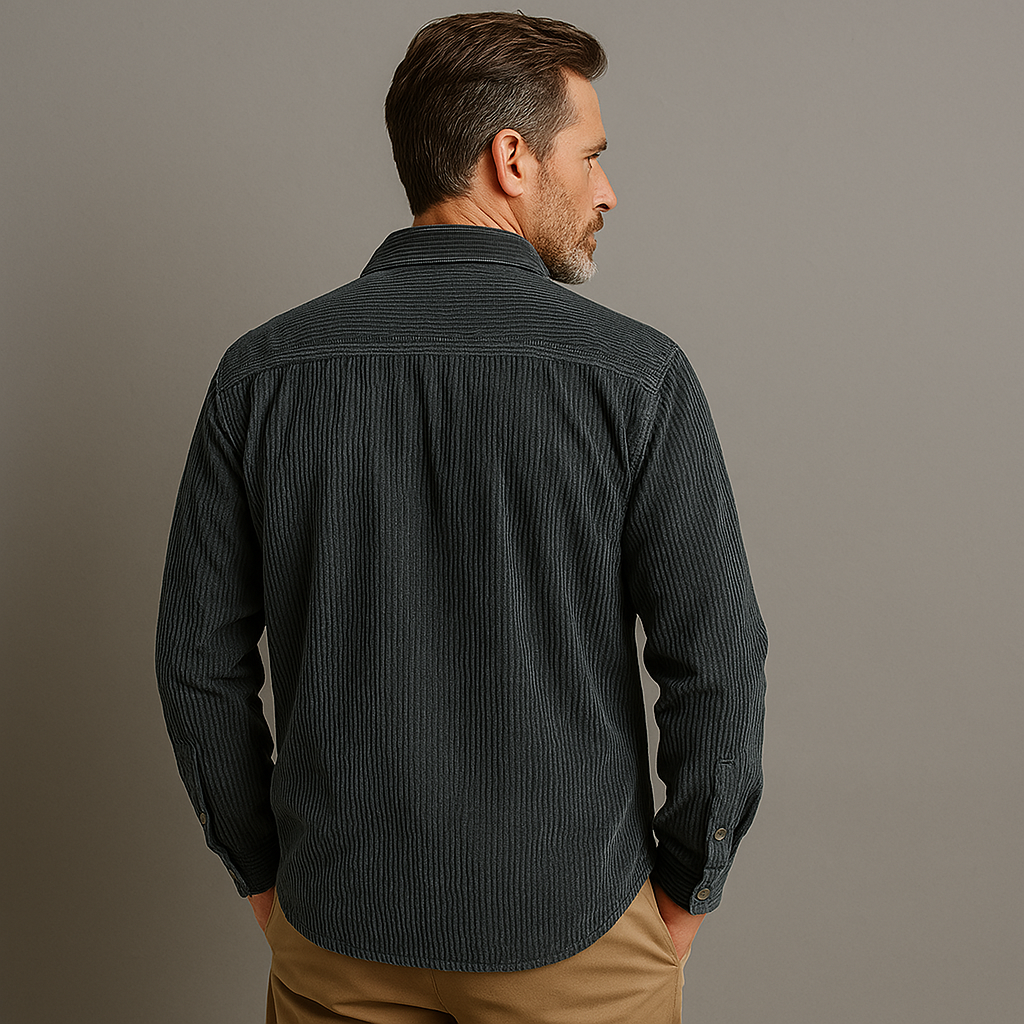 Men's Corduroy Button-Up Shirt