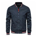 Men's Lightweight Sporty Bomber Jacket with Zip Closure