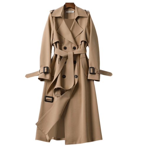 Women's Vintage Belted Trench Coat