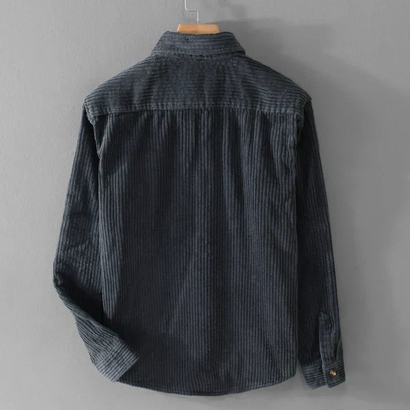 Men's Corduroy Button-Up Shirt