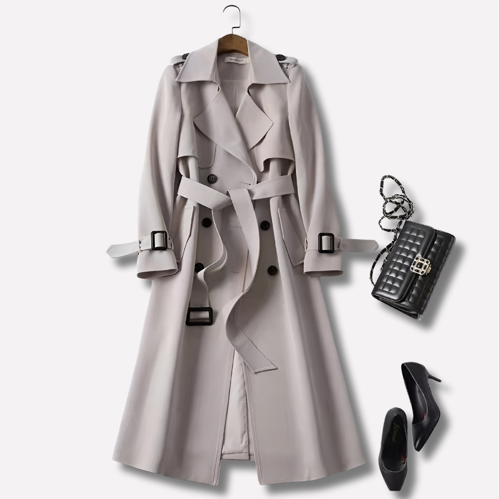 Women's Vintage Belted Trench Coat