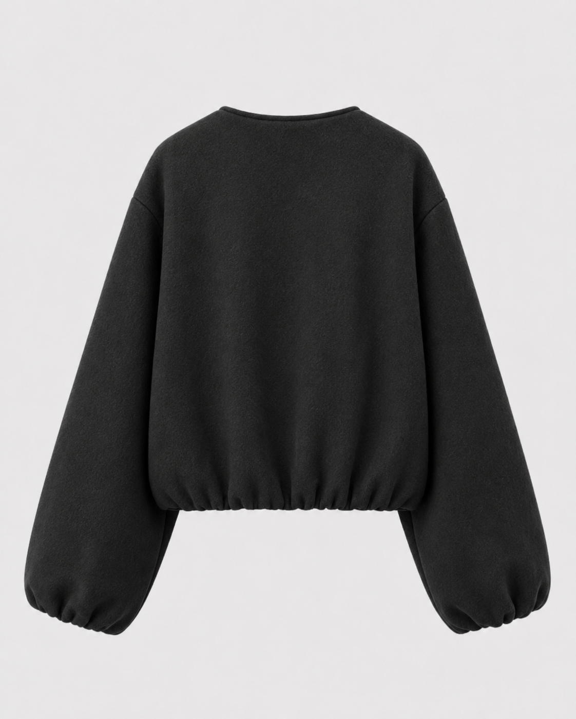Women's Wool-Blend Cropped Bomber Jacket