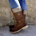Women's Waterproof Winter Boots – Warm Lined & Non-Slip for Cold Weather