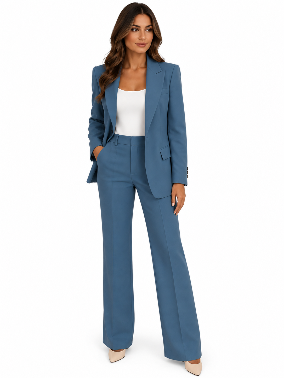 Women’s Elegant Tailored Blazer & Trousers Co-Ord Lounge Set