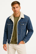 Men's Fleece-Lined Denim Jacket