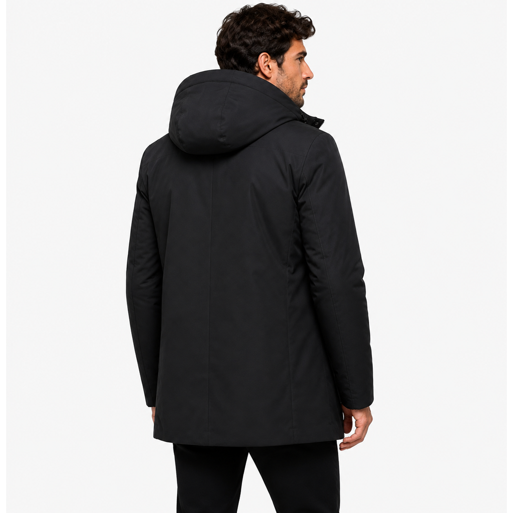 Men's Elegant Warm Winter Jacket with Hood