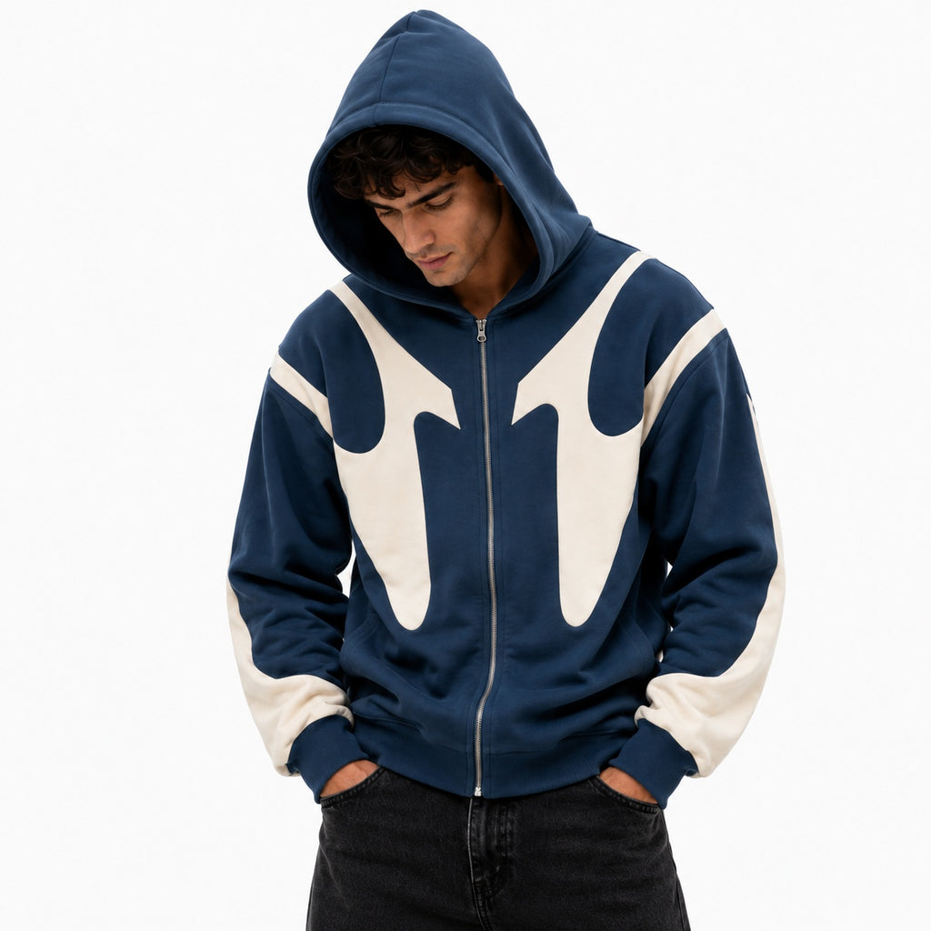 Men's Urban Streetwear Zip Hoodie