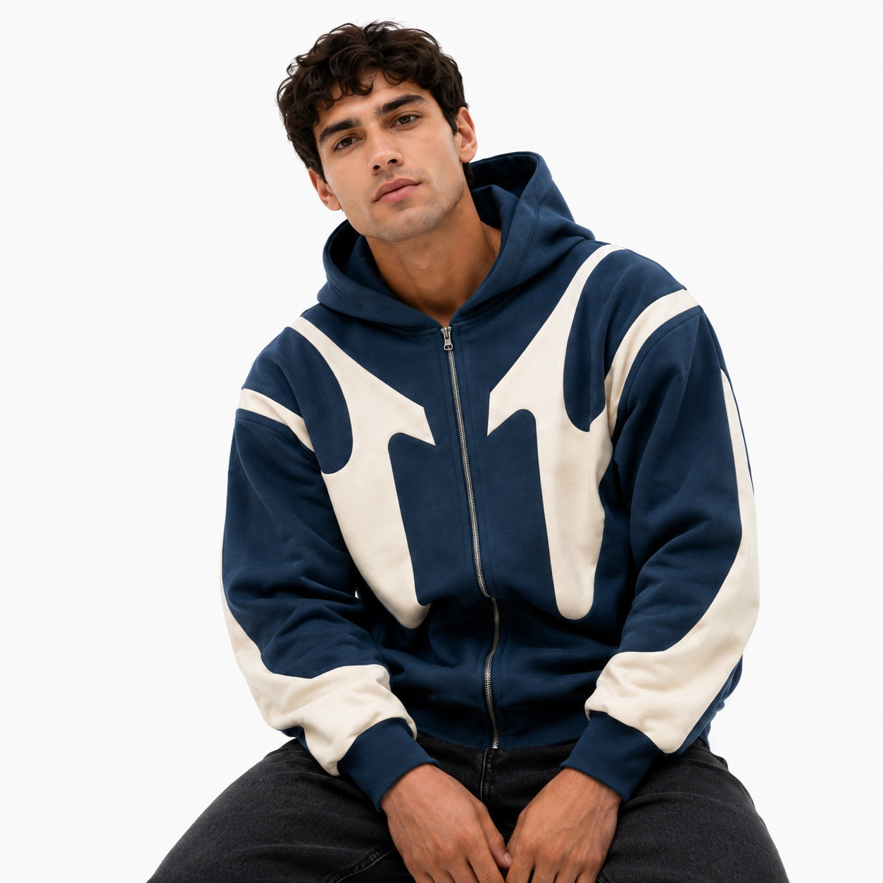 Men's Urban Streetwear Zip Hoodie