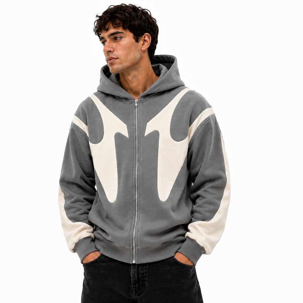 Men's Urban Streetwear Zip Hoodie
