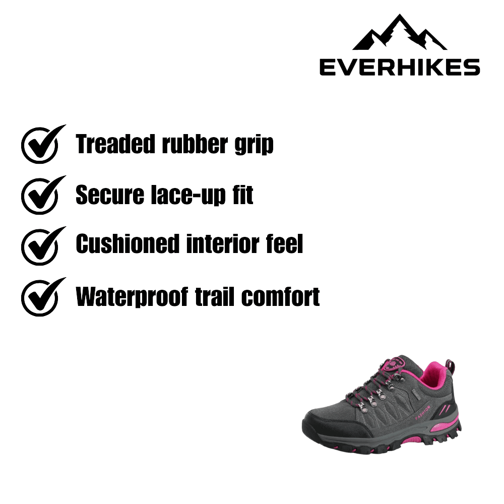 Women's Waterproof Hiking Shoes with Trail Grip