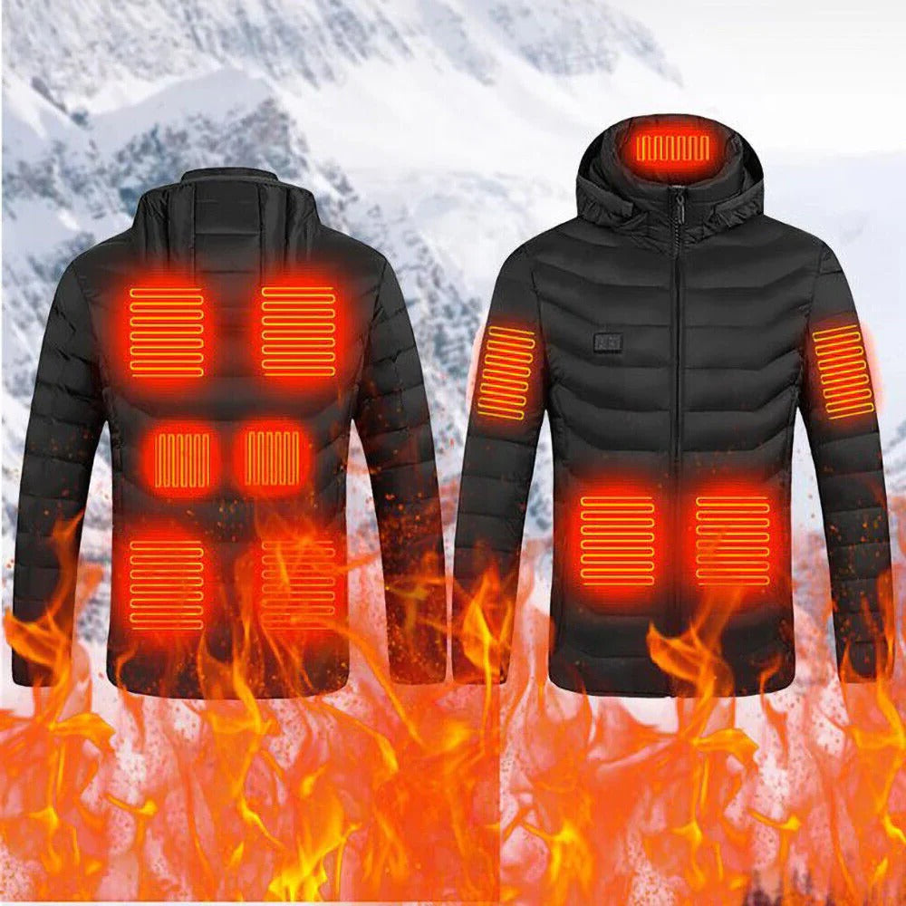 Unisex Heated Jacket with Rechargeable Battery