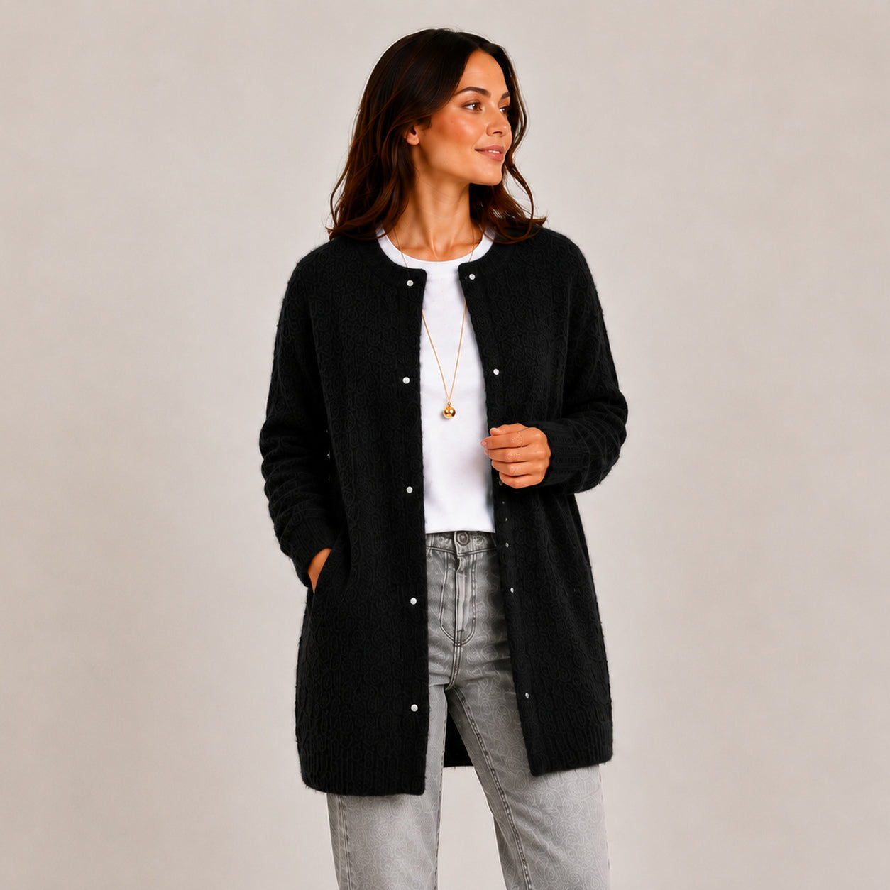 Women's Soft Knitted Cardigan