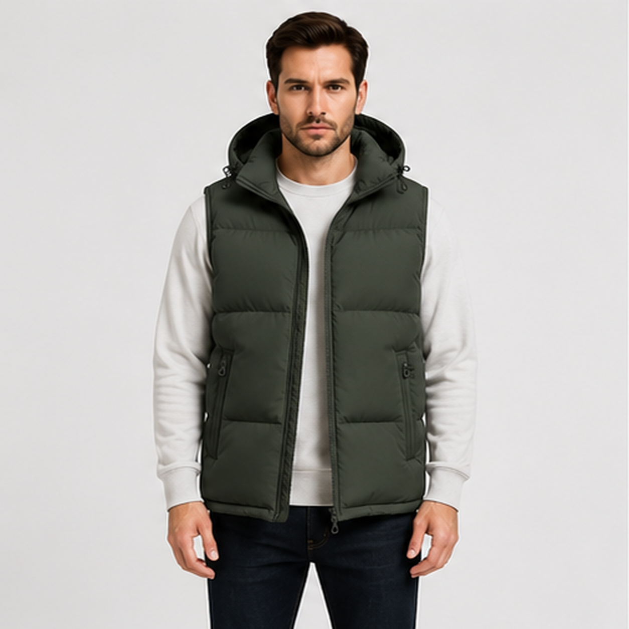 Men's Padded Bodywarmer with Hood