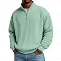 Men's Ribbed Quarter-Zip Pullover