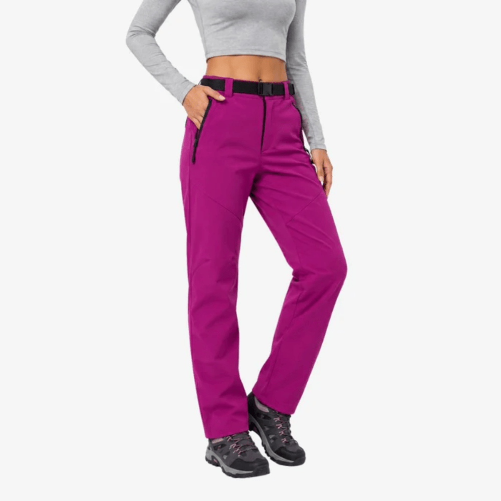 Women's Waterproof Fleece-Lined Hiking Trousers